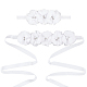 Ceintures de chaîne de taille en polyester et bandeaux avec imitation perle DIY-WH0308-150A-1