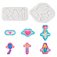 Pandahall 2 pièces 2 style thème médical bricolage pendentif moules en silicone DIY-TA0005-23-1