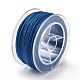 マクラメコットンコード  編組ロープ  プラスチックリール付き  壁掛け用  工芸  ギフト包装  ブルー  1.5mm  約21.87ヤード（20m）/ロール OCOR-H110-01C-04-3