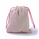 ビロードのパッキング袋  巾着袋  ピンク  12~12.6x10~10.2cm TP-I002-10x12-01-2