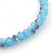 Electroplate Glass Beads Stretch Bracelets BJEW-JB04021-03-2
