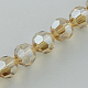 Chapelets de perles en verre électroplaqué EGLA-R015-8mm-24-2