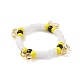 Glass Seed Beads Stretch Finger Rings for Women RJEW-JR00519-5