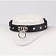 Punk Rock Style Cowhide Leather Choker Necklaces NJEW-D287-02-4