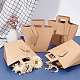Nbeads Rectangle Foldable Creative Kraft Paper Gift Bag CON-NB0001-86-5