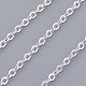 Brass Cable Chain Necklaces NJEW-SW028-28inch-S-3