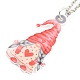 Valentine's Day Acrylic Pendant Necklace with Zinc Alloy Chains NJEW-D049-01B-P-2