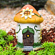 Le figurine della casa dei funghi in resina mostrano decorazioni WG80960-05-1-1