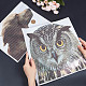 GORGECRAFT 2 Styles Waterproof Golden Retriever Car Window Stickers Owl Dog Water-Soluble Window Cling Perforated Self-Adhesive Plastic Animal Decals Car Decorations Wall Stickers STIC-GF0001-08-3