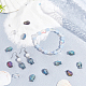 Sunnyclue 1 коробка стеклянные бусины в форме рыбы гальванические стеклянные бусины в форме рыбки для изготовления ювелирных изделий набор браслетов из бисера летняя океанская бусина-русалка эластичная хрустальная нить принадлежности для ожерелья крафт смешанных цветов DIY-SC0020-12B-5
