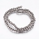 Electroplate Natural Lava Rock Beads Strands G-I200-17A-2
