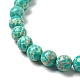 Brins de perles teintes en jaspe impérial synthétique G-P507-01A-01-4