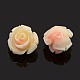 Synthetic Coral 3D Flower Rose Beads CORA-A006-6mm-022-1
