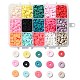 150G 15 Colors Handmade Polymer Clay Beads CLAY-JP0001-14-6mm-1