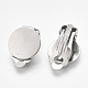 Accessoires de boucles d'oreilles clips à vis en 304 acier inoxydable STAS-T045-33C-P-2