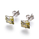 Puces d'oreille en 304 acier inoxydable & colliers avec pendant & kits de bijoux bracelets avec lien SJEW-L135-01G-4
