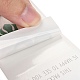 コート紙シールステッカー  単語の長方形  ギフト包装用シーリングテープ用  葉の模様  80x50mm  150PCS /ロール DIY-A018-03A-5