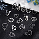 Sunnyclue 35 pièces 7 pendentifs en alliage plaqué uv style strass FIND-SC0002-81-4