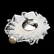 Romantic Classic Polyester Lace Bowknot Brooch for Women JEWB-B011-02C-2