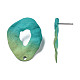 Accessoires de puces d'oreilles en fer peints au spray IFIN-N008-022A-3