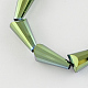 Fili di perle di vetro placcato EGLA-R079-16x8mm-06-1