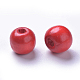 Perles en bois naturel teint WOOD-Q006-10mm-01-LF-2