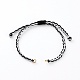 Fabrication de bracelet en cordon tressé en nylon réglable AJEW-JB00874-05-1