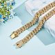 GORGECRAFT Dog Chain Diamond Cuban Collar Walking Metal Chain Collar Crystal Rhinestone Tennis Necklace Alloy Cuban Link Chain Necklace with Snap Lock for Small Medium Large Dogs Cats NJEW-WH0009-13-5