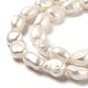 Fili di perle di perle d'acqua dolce coltivate naturali PEAR-L033-38D-01A-2