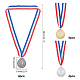 Ahandmaker 12 pièces 3 styles médailles en alliage de zinc NJEW-GA0001-02-2