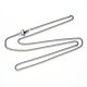 304 Stainless Steel Curb Chain Necklace NJEW-S420-001A-P-3
