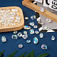 Cheriswelry 90Pcs 6 Style UV Plating Transparent Rainbow Iridescent Acrylic Beads OACR-CW0001-04-6