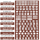 Olycraft 8 Sets 8 Styles PET Scrapbook Decorative Stickers DIY-OC0010-22-2