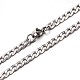 304 bordillos de acero inoxidable conjuntos cadenas de joya SJEW-O030-06-3
