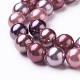 Chapelets de perles en coquille électrolytique X-BSHE-O019-03G-3
