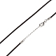 Cuero cable de la toma de collar X-NJEW-A280-2.0mm-02-3