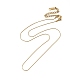 Ионное покрытие (ip) 304 ожерелье-цепочка из кореаны из нержавеющей стали для женщин NJEW-G097-03G-1