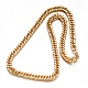 304 Stainless Steel Twisted Chains Necklaces NJEW-L398-07G-2
