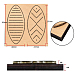Matrice de découpe de coupe de bois DIY-WH0169-41-3