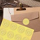 34 foglio di adesivi autoadesivi in lamina d'oro in rilievo DIY-WH0509-019-6