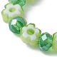 Bagues extensibles en perles de verre pour femmes RJEW-JR00595-5