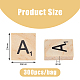 DICOSMETIC 300Pcs Letter Tiles Scrabble Letters 18X19mm Wooden Spelling Letter A-Z Letters Tile Scrabble Crossword Game Alphabet Learning Tools for Crafts WOOD-WH0125-04-2