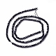 Chapelets de perles en spinelle noir naturel G-L581B-001-3