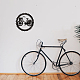 鉄の壁の芸術の装飾  フロントポーチ用  リビングルーム  キッチン  マットなスタイル  自転車  300x1mm HJEW-WH0067-228-6