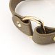 Fashion PU link braccialetti di cuoio BJEW-G346-05-3