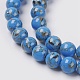 Sea Shell and Synthetic Turquoise Assembled Beads Strands G-G758-03-6mm-1