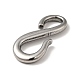 Tibetan Style 304 Stainless Steel S Hook Clasps STAS-G278-44AS-2
