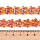 Chapelets de perles en verre électroplaqué&nbsp;EGLA-T028-02G-4