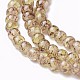 Rociar perlas de vidrio pintado hebras GLAA-A038-B-58-3