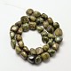 Pépites de jaspe naturelles brins de perles G-P092-23-2